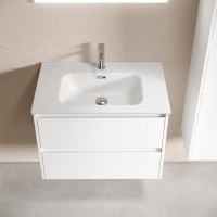 Мебель для ванной комнаты Sancos Libra 70 белый глянец, раковина белая