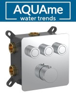 Смеситель для ванны AQUAme с термостатом встраиваемый AQM8812CR