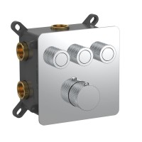 Смеситель для ванны AQUAme с термостатом встраиваемый AQM8812CR