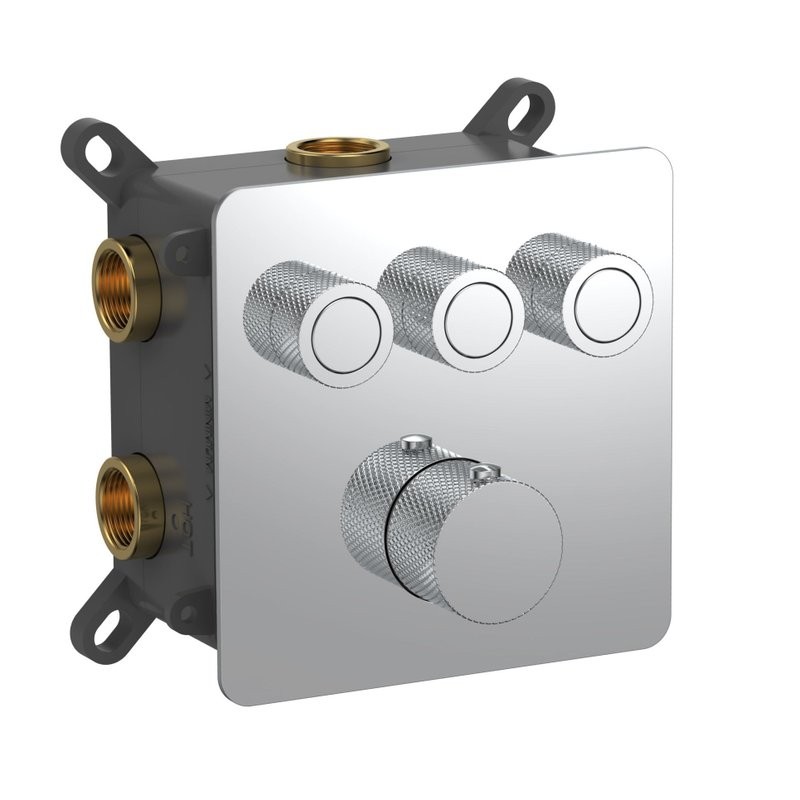 Смеситель для ванны AQUAme с термостатом встраиваемый AQM8812CR