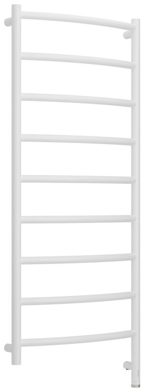 Полотенцесушитель электрический Сунержа Галант 3.1 30-6001-1250 130x55 см, подключение справа, матовый белый, лесенка