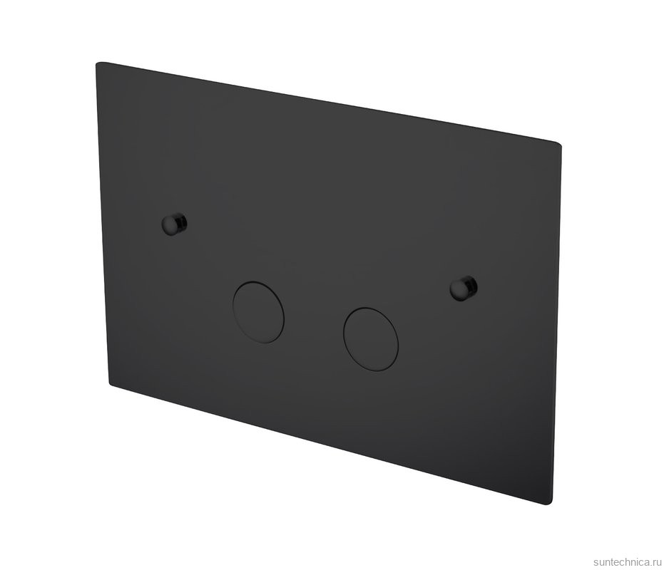 Кнопка смыва для унитаза Boheme 647-B латунь, цвет black, ультраплоская