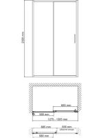 Душевая дверь в нишу Wasserkraft Main 41S30