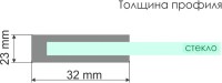 Душевая дверь в нишу Wasserkraft Main 41S30