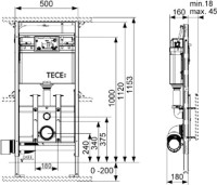 Система инсталляции для унитазов TECE Lux TECElux 9600200