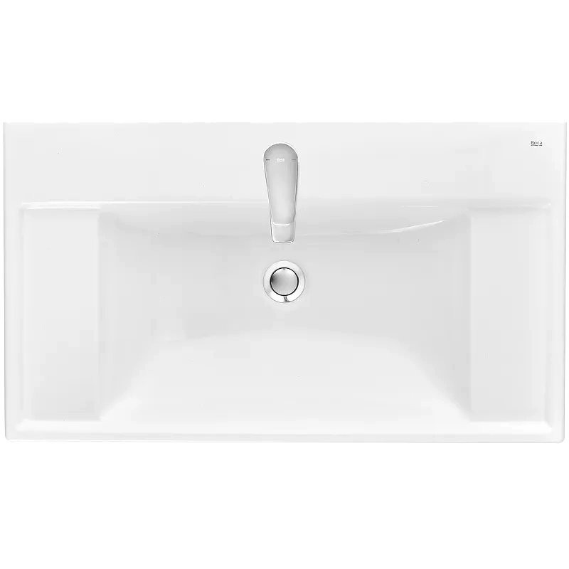 Мебель для ванной комнаты Roca Ona Olive 80 оливковая матовая, раковина ZRU9307562