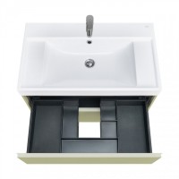 Мебель для ванной комнаты Roca Ona Olive 80 оливковая матовая, раковина ZRU9307562