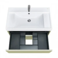 Мебель для ванной комнаты Roca Ona Olive 80 оливковая матовая, раковина ZRU9307562