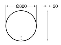 Мебель для ванной комнаты Roca Ona Olive 80 оливковая матовая, раковина ZRU9307562