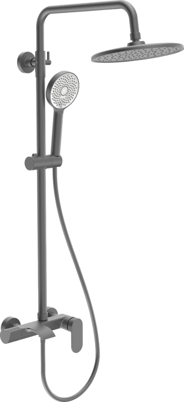 Душевая стойка STWORKI Вестфолл W1H306-Grey воронёная сталь