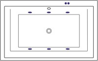 Акриловая ванна Excellent Crown Lux Soft 190x120 см, встраиваемая, с гидромассажем, белая, с каркасом, для двоих, со сливом-переливом, фурнитура золото