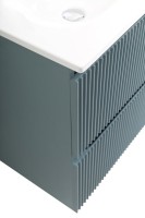 Тумба с раковиной BelBagno Uno 120 подвесная, 4 ящика, матовая голубая