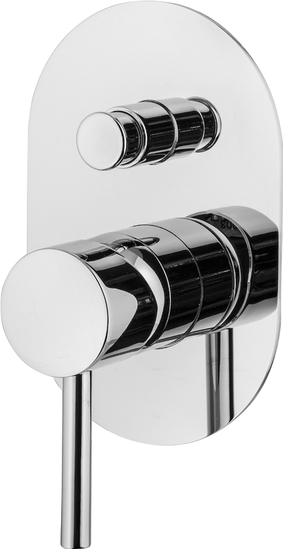 Встраиваемый смеситель для душа и ванны Plumberia Selection Ixo XO1001CR С ВНУТРЕННЕЙ ЧАСТЬЮ, хром