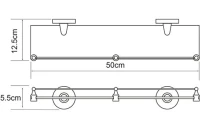 Полка Wasserkraft Rhein K-6244 с бортиком Полка Wasserkraft Rhein K-6244 с бортиком