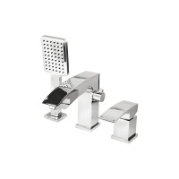 Смеситель для акриловой ванны 35к G1107 GAPPO (3 отв.) ХРОМ