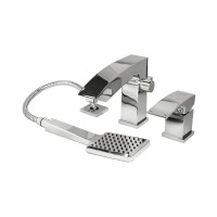 Смеситель для акриловой ванны 35к G1107 GAPPO (3 отв.) ХРОМ