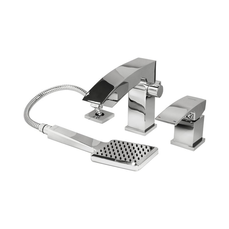 Смеситель для акриловой ванны 35к G1107 GAPPO (3 отв.) ХРОМ