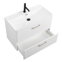 Тумба с раковиной BelBagno Due 80 bianco lucido