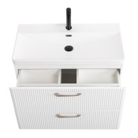 Тумба с раковиной BelBagno Due 80 bianco lucido