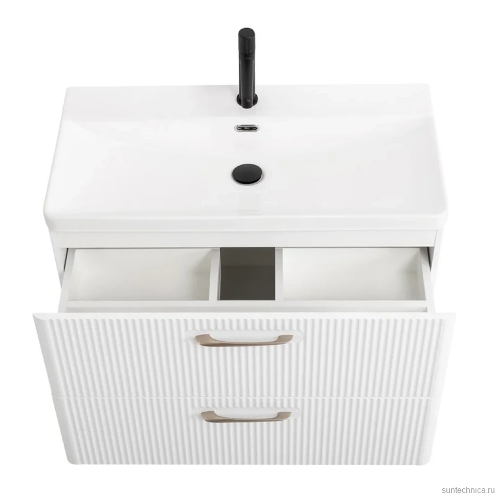 Тумба с раковиной BelBagno Due 80 bianco lucido