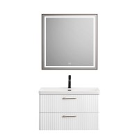 Тумба с раковиной BelBagno Due 80 bianco lucido