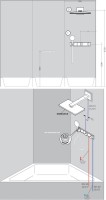 Термостатический смеситель встраиваемый Hansgrohe RainSelect 15355400 для душа, матовый белый, хром
