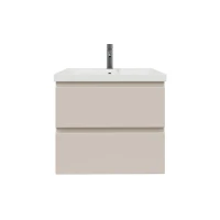 Тумба с раковиной SanStar Riana 50 подвесная, cappuccino, раковина Moduo 50
