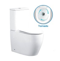 Унитаз-компакт напольный AZARIO Bonelle AZ-1229A глянцевый белый