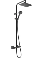 Душевая стойка Hansgrohe Vernis Shape 230 1jet 26286670 с термостатом, черная матовая