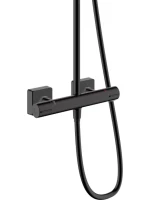 Душевая стойка Hansgrohe Vernis Shape 230 1jet 26286670 с термостатом, черная матовая