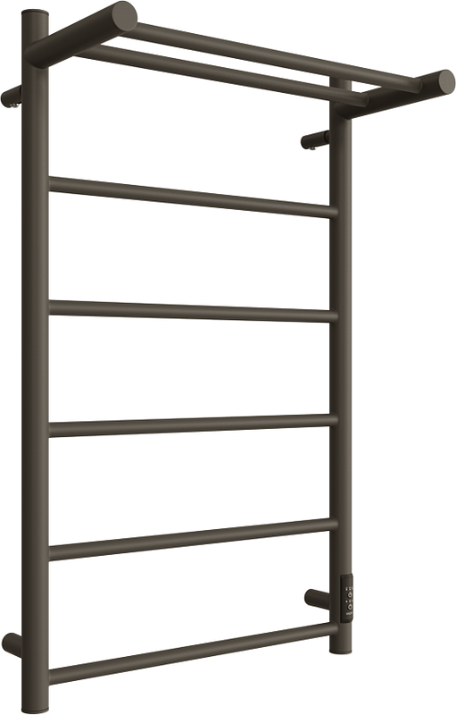 Полотенцесушитель электрический Двин Fj neo 80х50, графит, с полкой