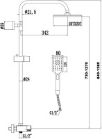 Душевая стойка Savol S-601144