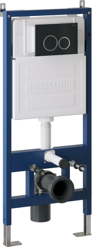 Кнопка смыва Grossman Galaxy черная матовая