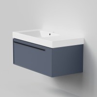 Тумба с раковиной La Fenice Elba 90 подвесная, blu grigio, раковина Cubo 90 L