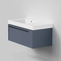 Тумба с раковиной La Fenice Elba 90 подвесная, blu grigio, раковина Cubo 90 L