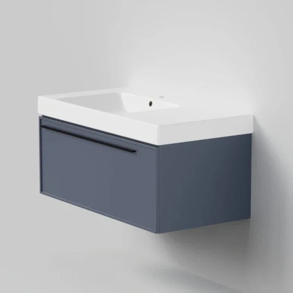Тумба с раковиной La Fenice Elba 90 подвесная, blu grigio, раковина Cubo 90 L