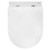 Унитаз подвесной AZARIO Ormi AZ-0253VD безободковый, с микролифтом, глянцевый белый