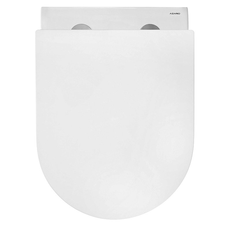 Унитаз подвесной AZARIO Ormi AZ-0253VD безободковый, с микролифтом, глянцевый белый