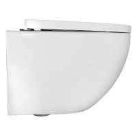Унитаз подвесной AZARIO Ormi AZ-0253VD безободковый, с микролифтом, глянцевый белый