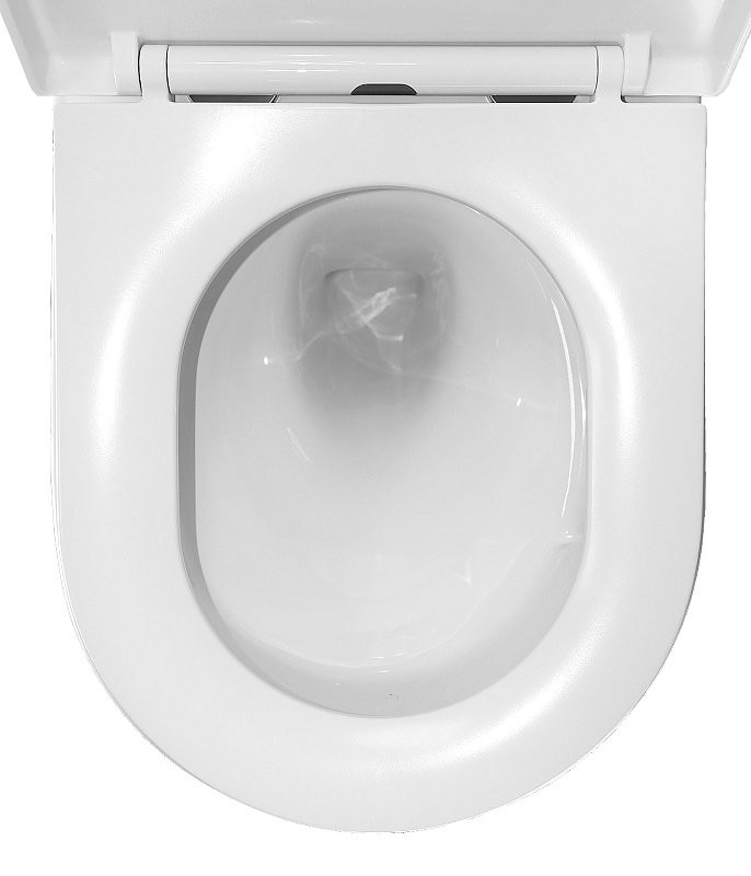 Унитаз подвесной AZARIO Ormi AZ-0253VD безободковый, с микролифтом, глянцевый белый