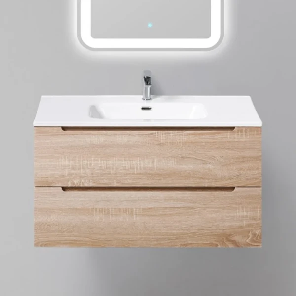 Тумба с раковиной BelBagno Etna 90 rovere bianco