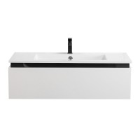 Тумба с раковиной Cezares Slider 100 подвесная, 1 ящик, белая