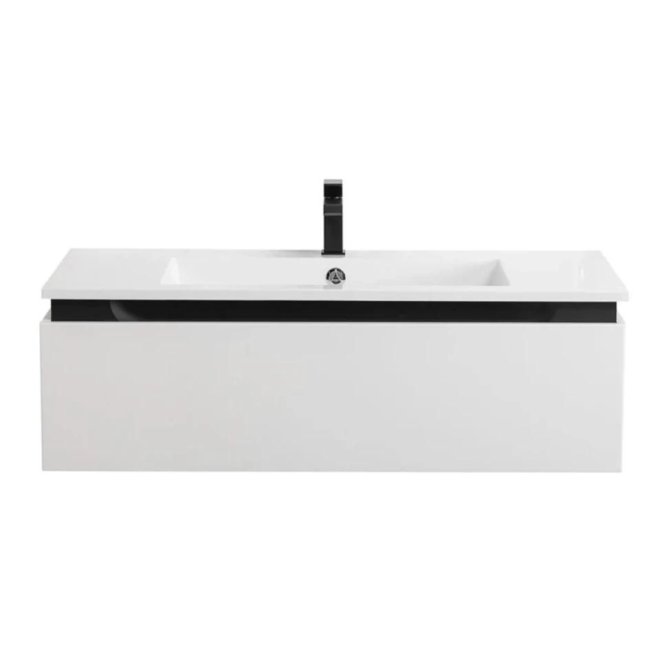Тумба с раковиной Cezares Slider 100 подвесная, 1 ящик, белая