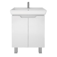 Тумба с раковиной Dreja Q Plus (D) 70 подвесная, белый глянец