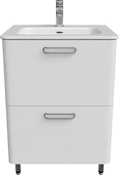 Тумба с раковиной IDDIS Brick 60 напольная