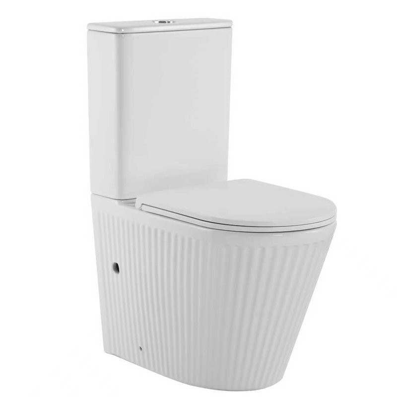 Унитаз-компакт напольный SantiLine SL-5046 с микролифтом, безободковый