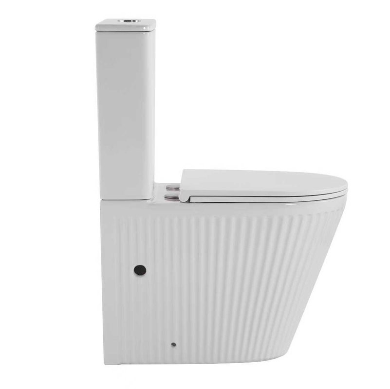 Унитаз-компакт напольный SantiLine SL-5046 с микролифтом, безободковый