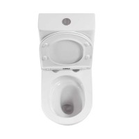 Унитаз-компакт напольный SantiLine SL-5046 с микролифтом, безободковый