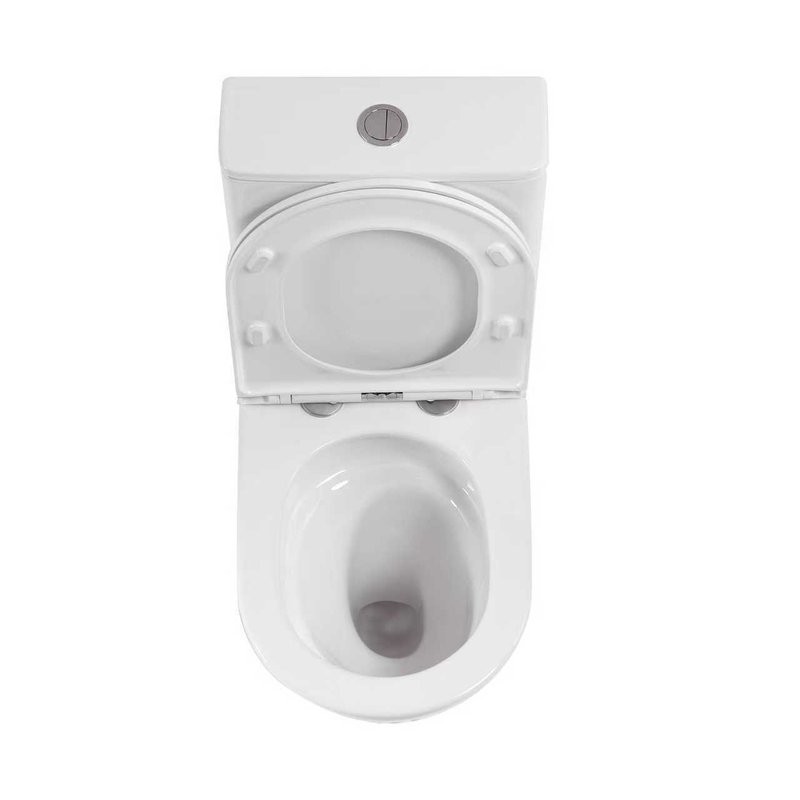 Унитаз-компакт напольный SantiLine SL-5046 с микролифтом, безободковый