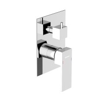 Душевая система с тропическим душем Damixa Gala 953530000 хром, скрытого монтажа, смеситель для 2 потребителей, штанга, верхний душ, встраиваемый душевой комплект, гарантия 10 лет, Дания